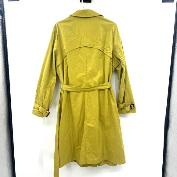 Soft Surroundings chartreuse Trench Coat - Picture 7 of 7